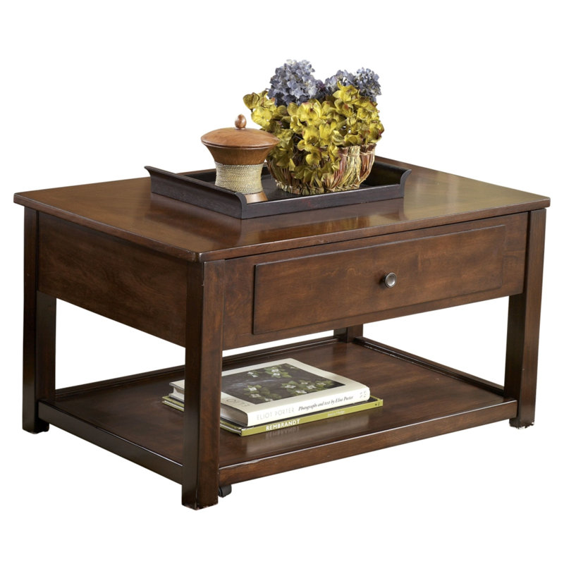 Union Rustic Adalwine Lift Top Coffee Table with Storage Wayfair